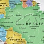 Παγκόσμιος χάρτης τοίχου λεπτομέρεια