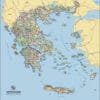 χάρτης Ελλάδας λεπτομερής