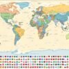 Παγκόσμιος χάρτης με σημαίες