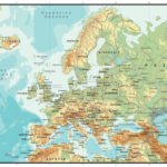 γεωφυσικός χάρτης Ευρώπης