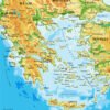 γεωφυσικός χάρτης Ελλάδας