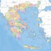 Πολιτικός Χάρτης Ελλάδας με νομούς